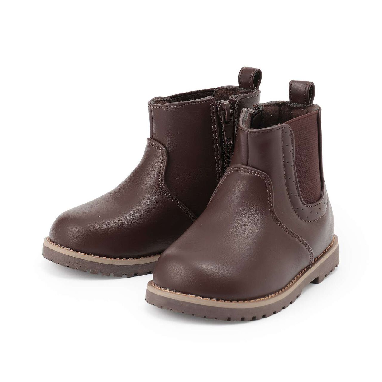Side Gore Boots,Dark brown, large image number 0