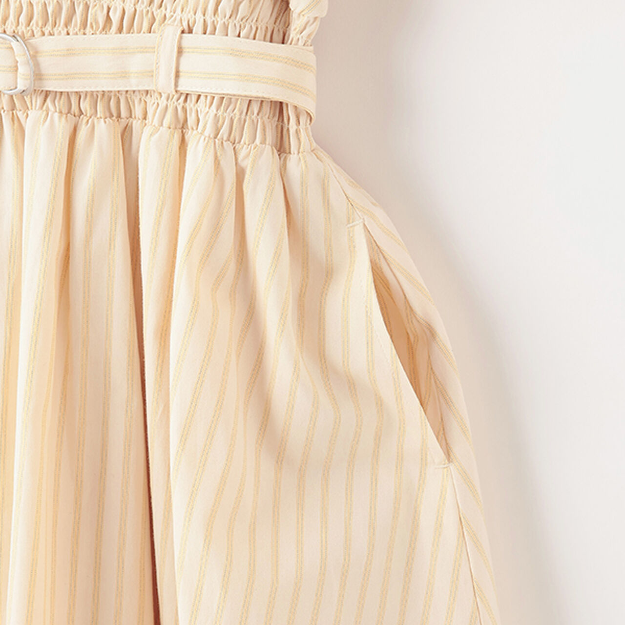 Half-Zip Frill One-Piece Dress,Sax blue, large image number 6