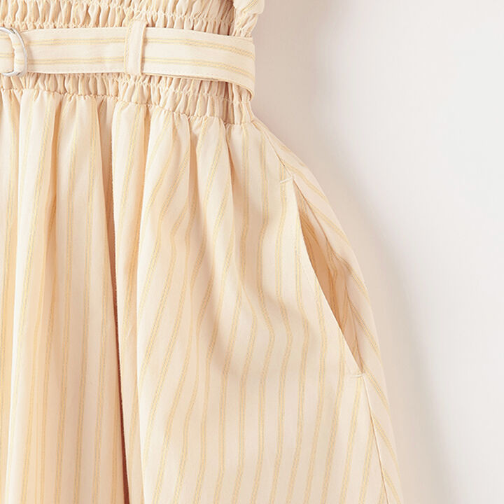 Half-Zip Frill One-Piece Dress,Sax blue, medium image number 6