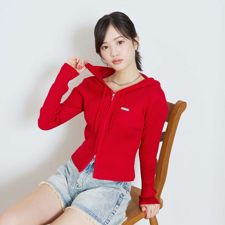 [LTXC] [Arael] Rib Zip Hoodie,, medium