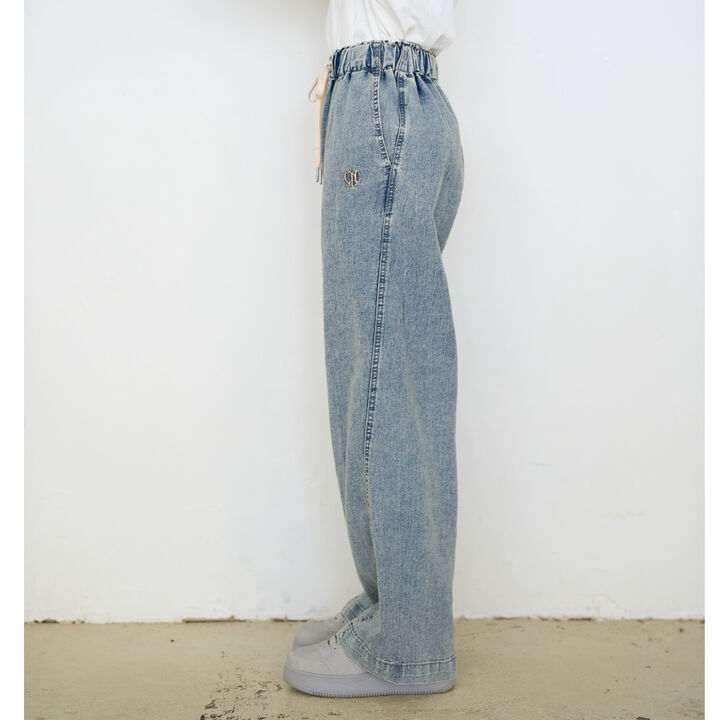 [ME DENIM] Stretch Quick-Dry Easy Pull-On Pants,Gray, medium image number 19