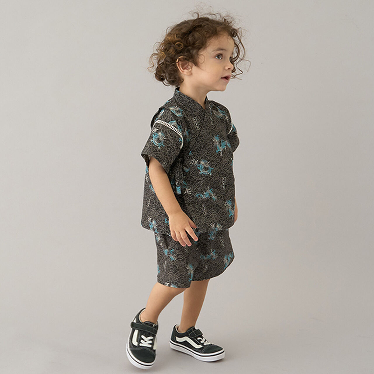 Assorted Boys Jinbei,Charcoal gray, large image number 17