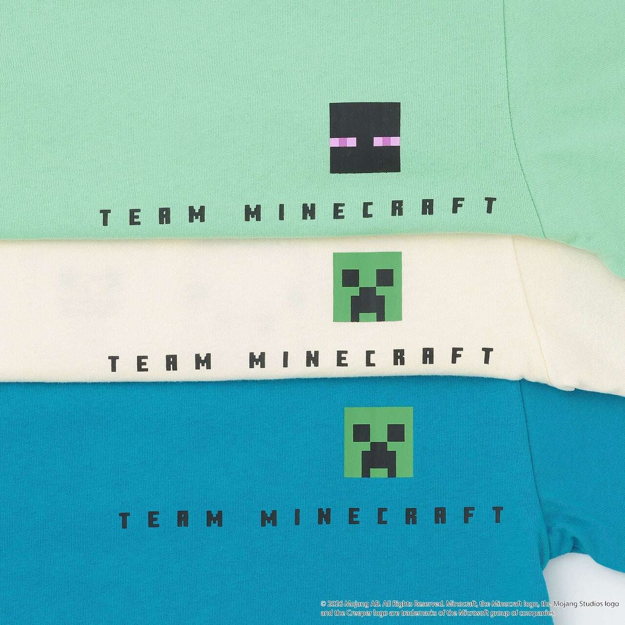 [MINECRAFT] 貼布刺繡短袖T恤,土耳其藍, large image number 16
