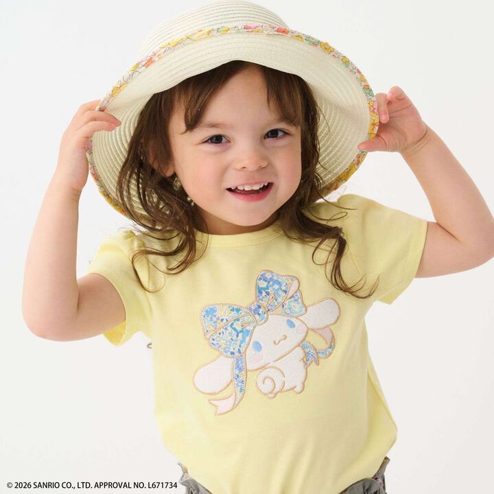 [Cinnamoroll/Kuromi] Liberty Appliqu&eacute; A-Line T-Shirt,, medium