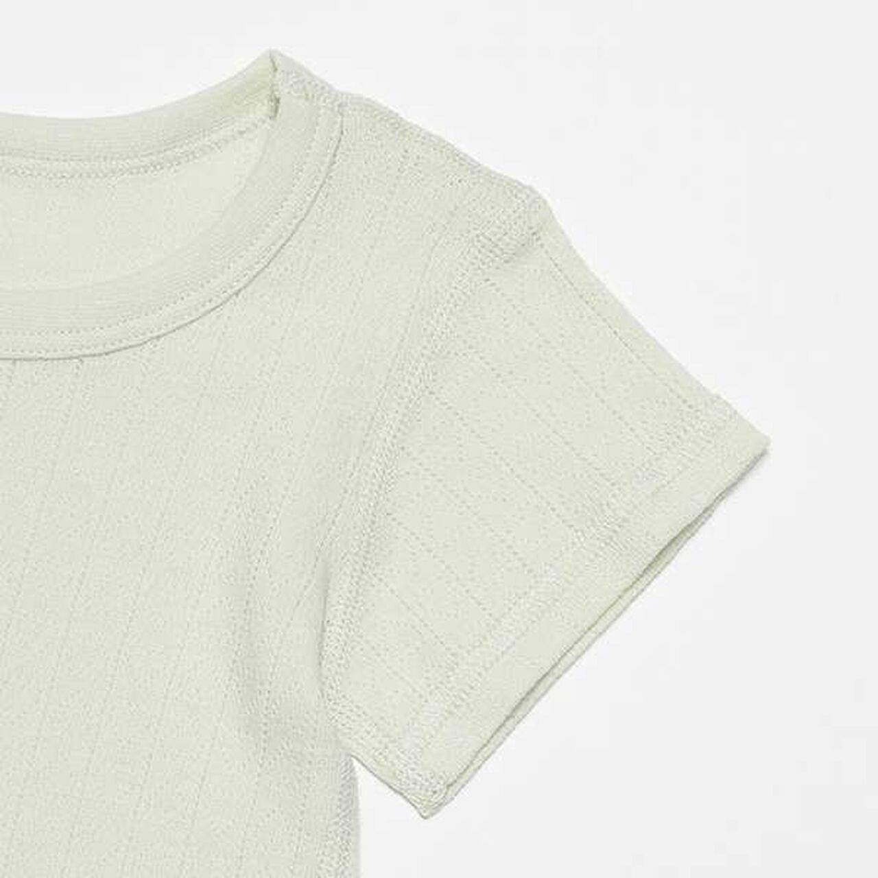 Organic Short Sleeve Undershirts 2-Pack,Pearl white, large image number 10