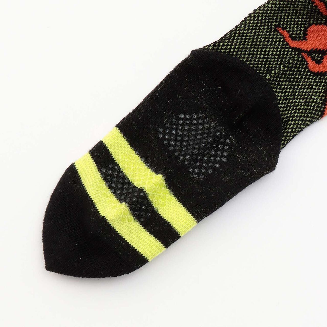 Dinosaur Crew Socks with 3D Features,Black, large image number 2