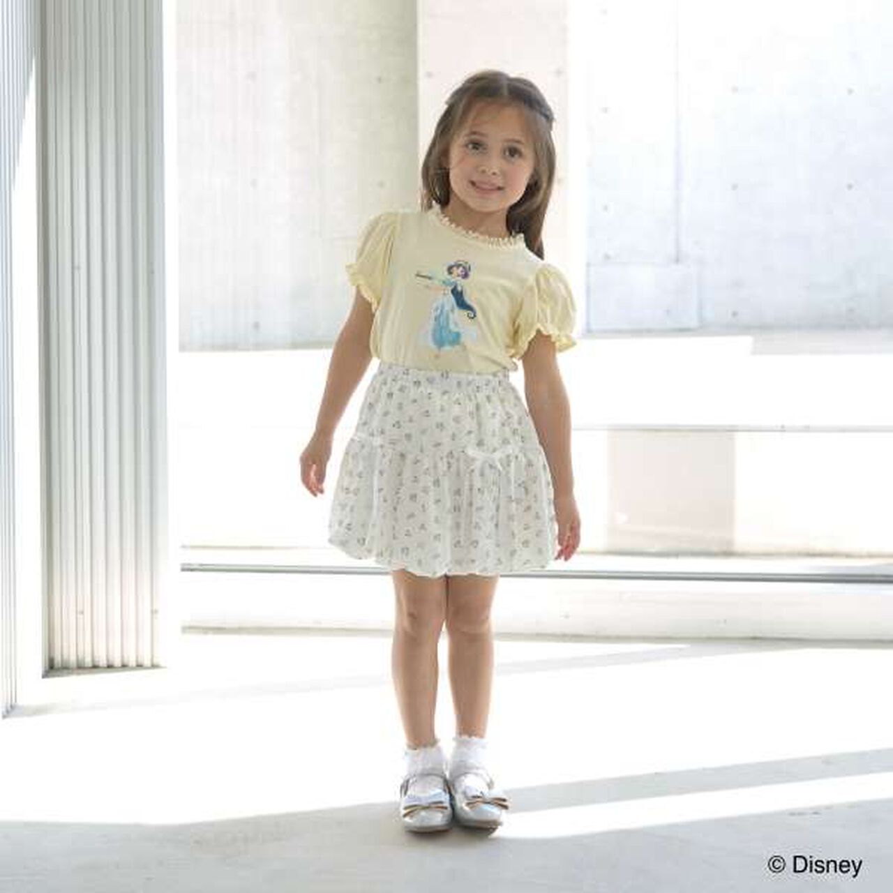 Disney Princess Soft Cotton Assorted Puff T-Shirt with Ribbon,Lavender, large image number 4