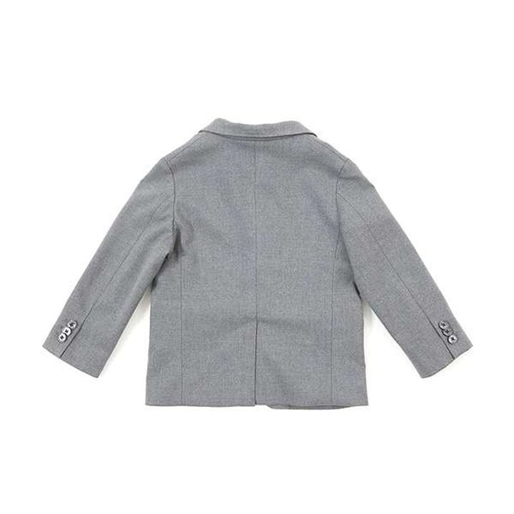 KP Boy Twill Stretch Jacket (110-130),Charcoal gray, medium image number 3