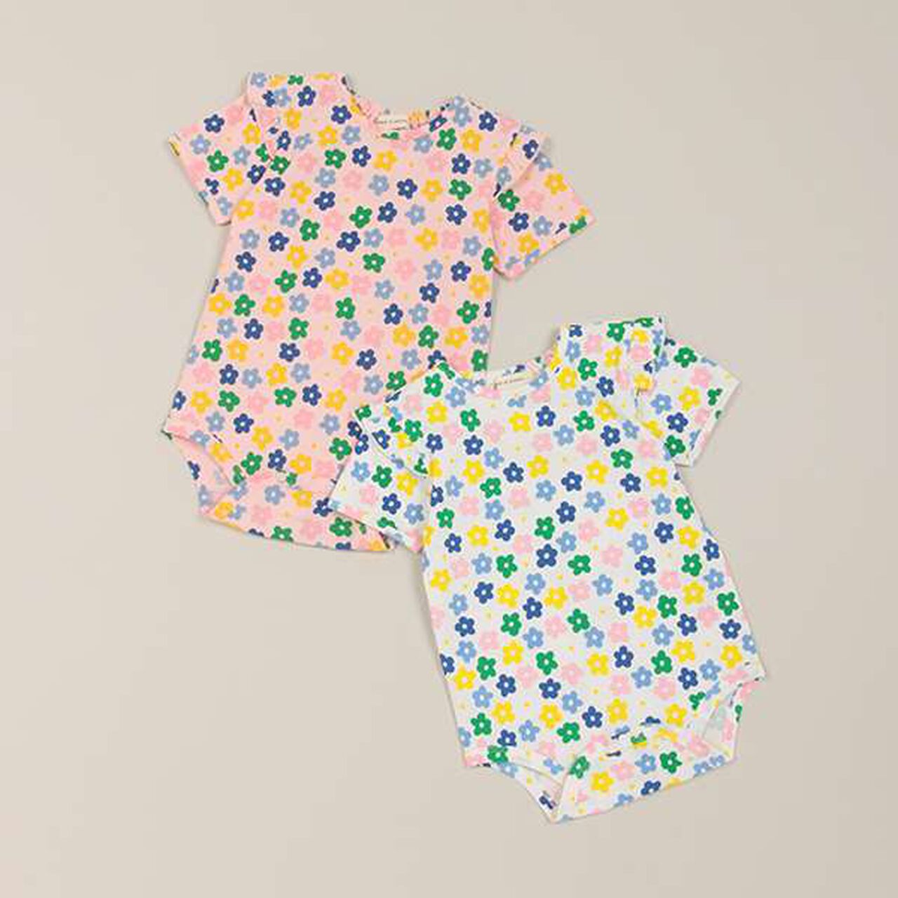 Colorful Flower Bodysuit,Pink, large image number 6