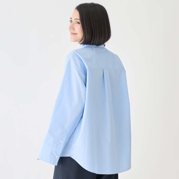 [Formal] Blouse with Tie,Blue, medium image number 3