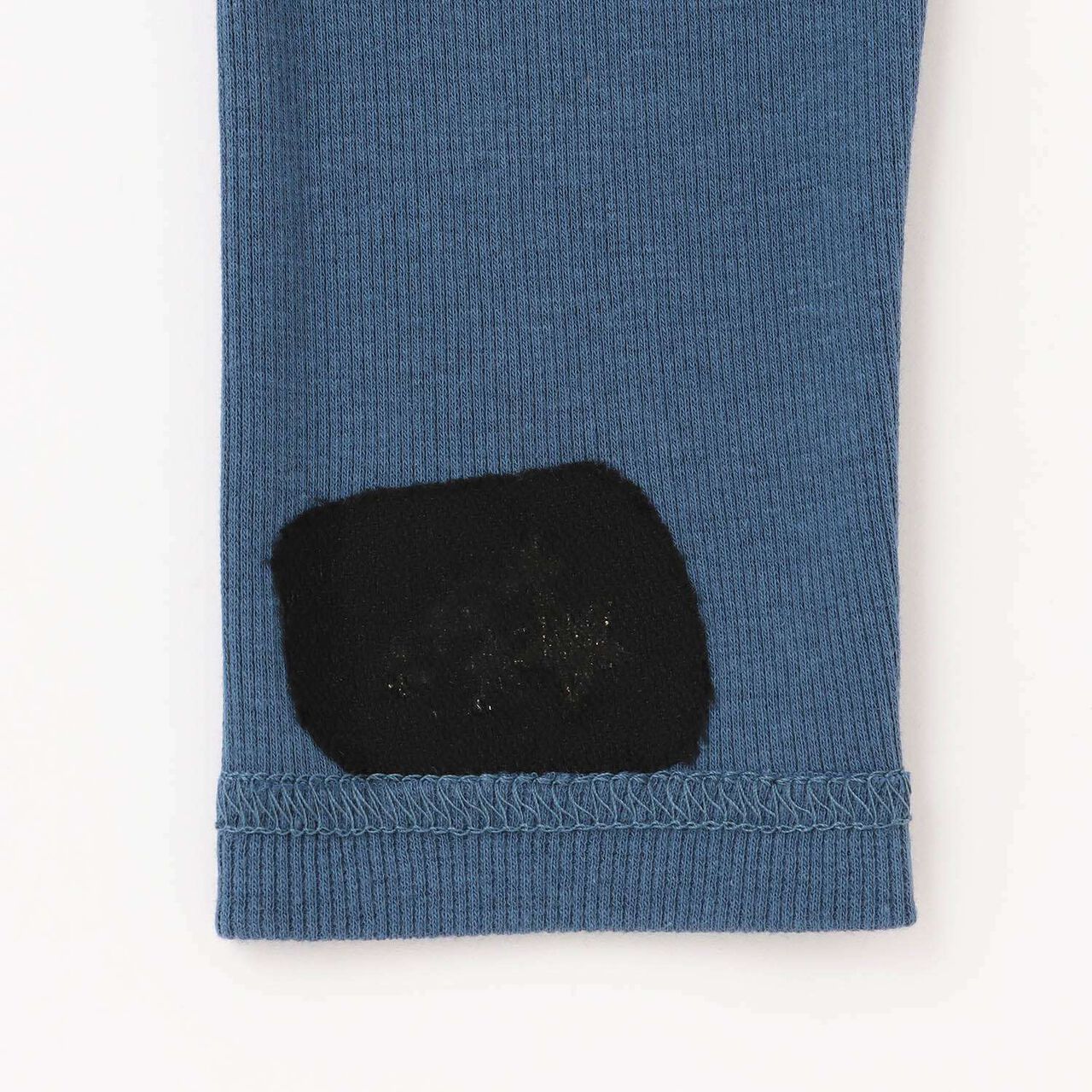 Star Embroidered Ribbed Leggings,Blue, large image number 4