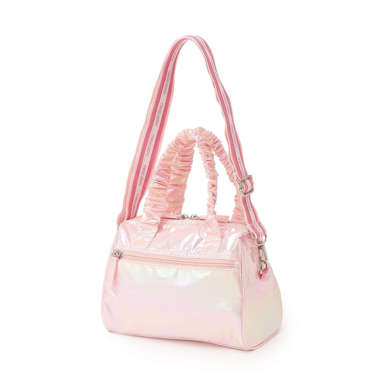 Logo Ribbon 2WAY Boston Bag,Light pink, large image number 3