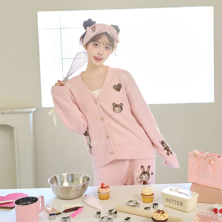 [Berrie-chan] Marshmallow Touch Cardigan,Pink, medium image number 1