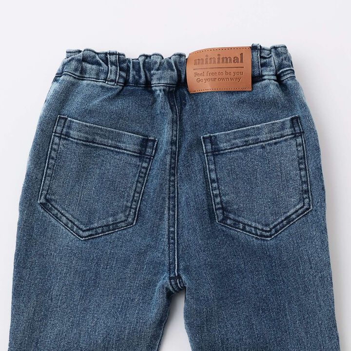 Stretch Denim Flared Pants,Blue, medium image number 17