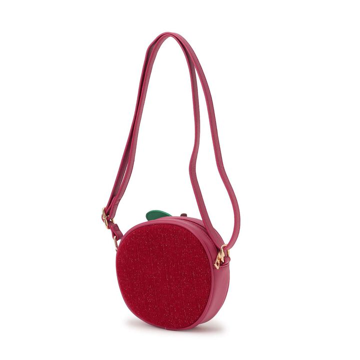 Knit Cord Apple Shoulder Bag,Pink, medium image number 1