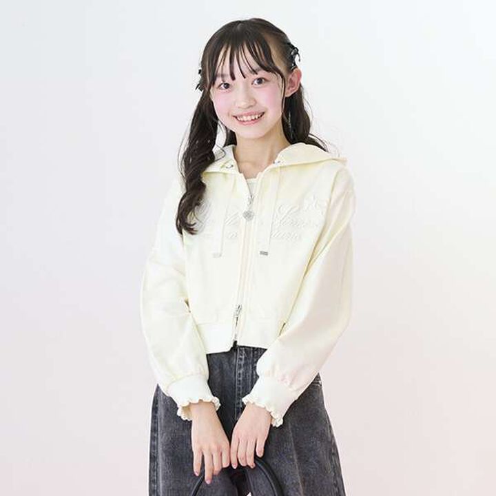 Antibacterial & Deodorizing Short-Length Double Zip Parka,Ivory, medium image number 20