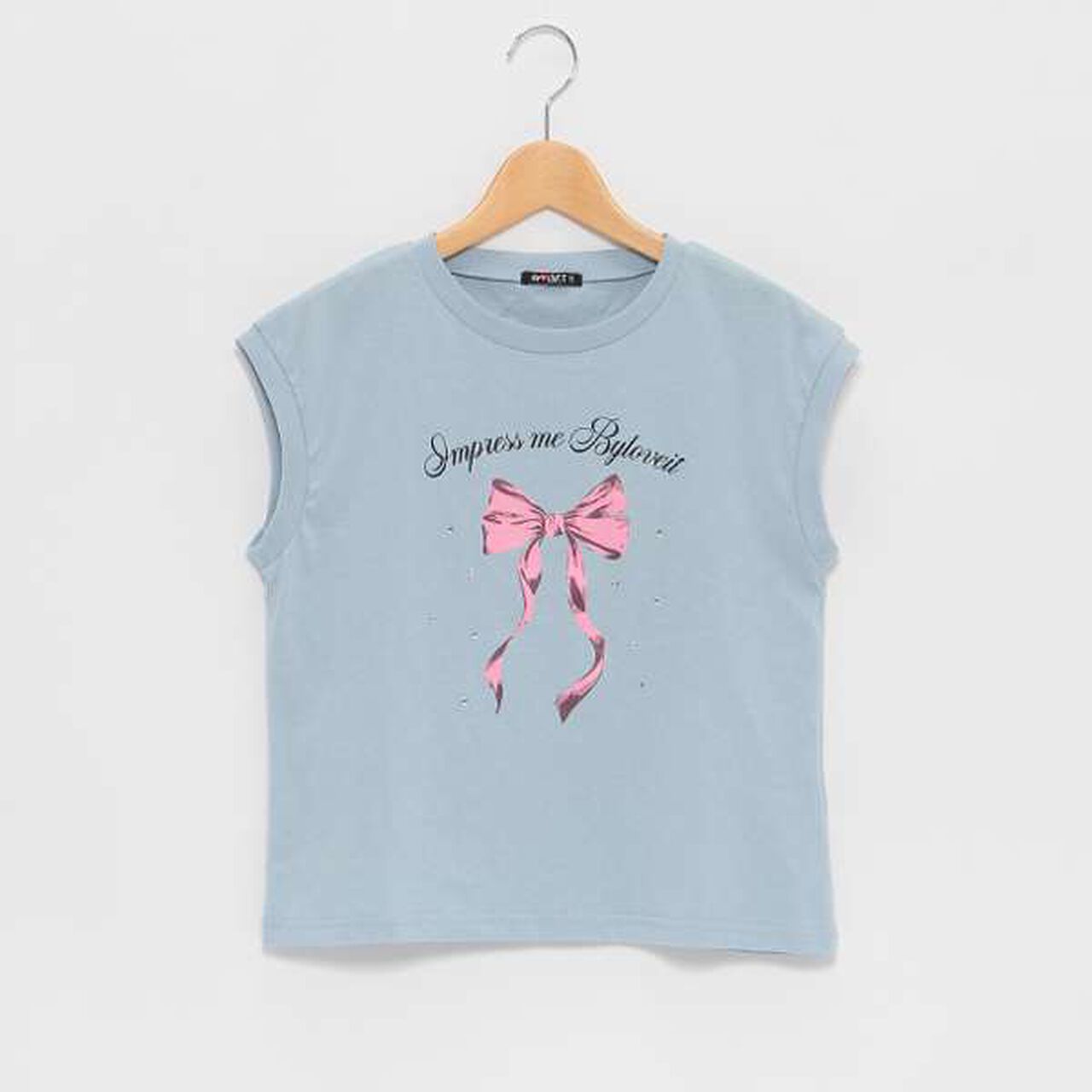 [Web Exclusive] Sparkling Jewel Ribbon T-Shirt,Black, large image number 9