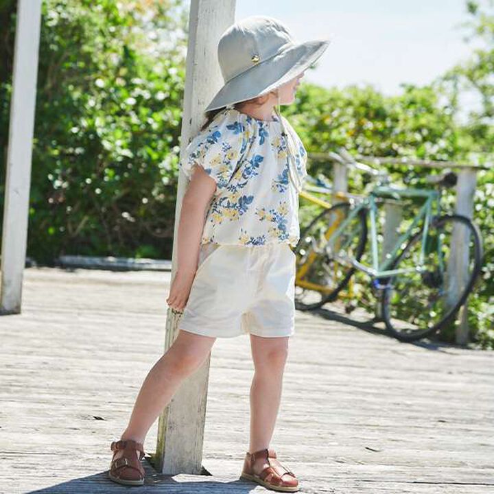 Cat Embroidered Shorts (Kids),Ivory, medium image number 0