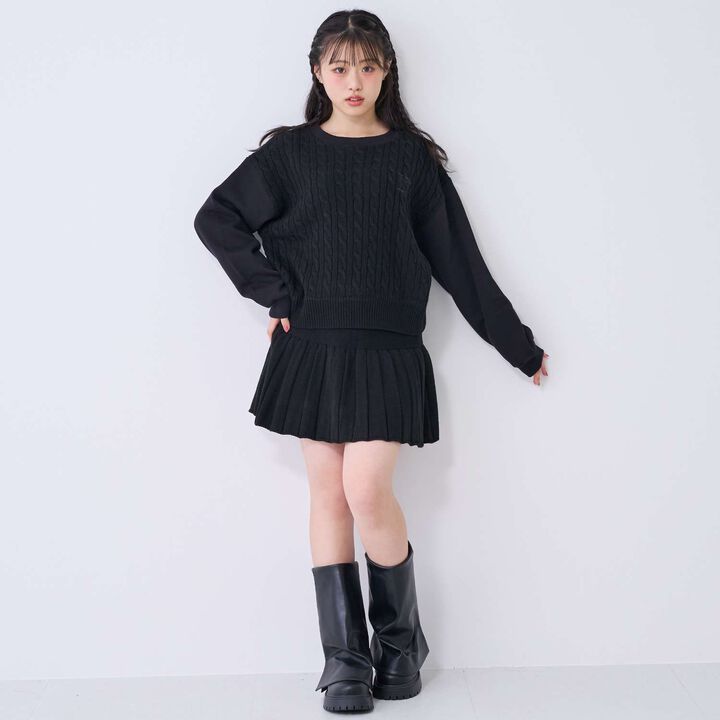 [Washable] Knit Set-Up,Sax blue, medium image number 9