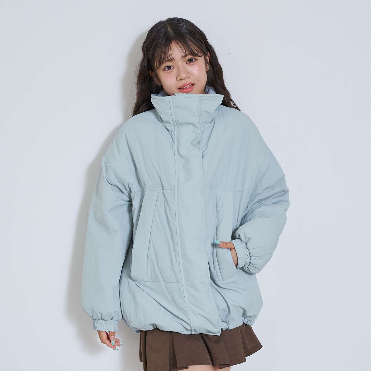 Fleece-Lined Monster Coat,Black, large image number 6