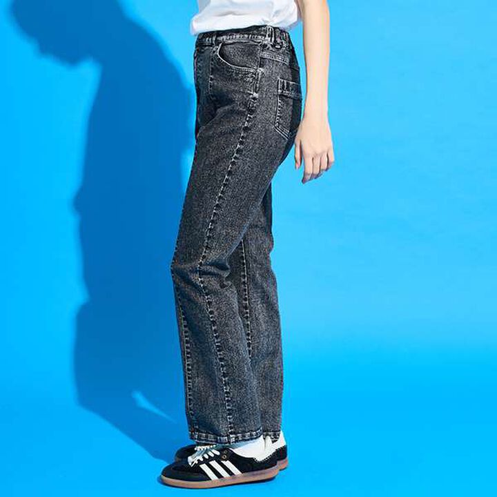 [AMI] Denim Flare Pants,Black, medium image number 12