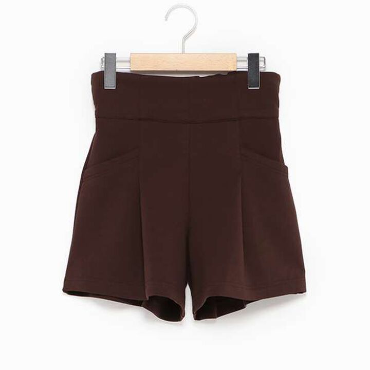 Cut High-Waist Shorts,Gray, medium image number 7