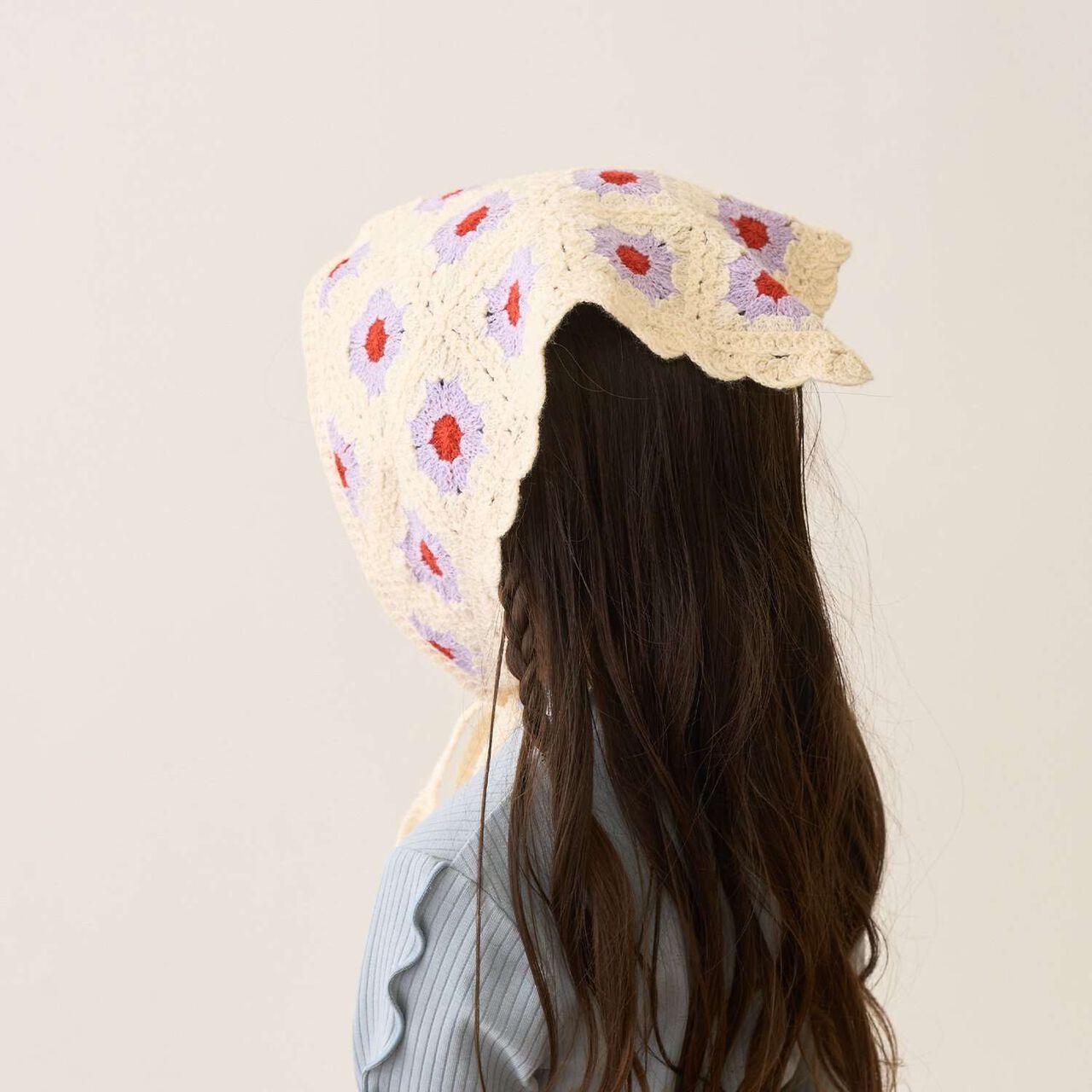 Assorted Black Crochet Babushka,Pink, large image number 21