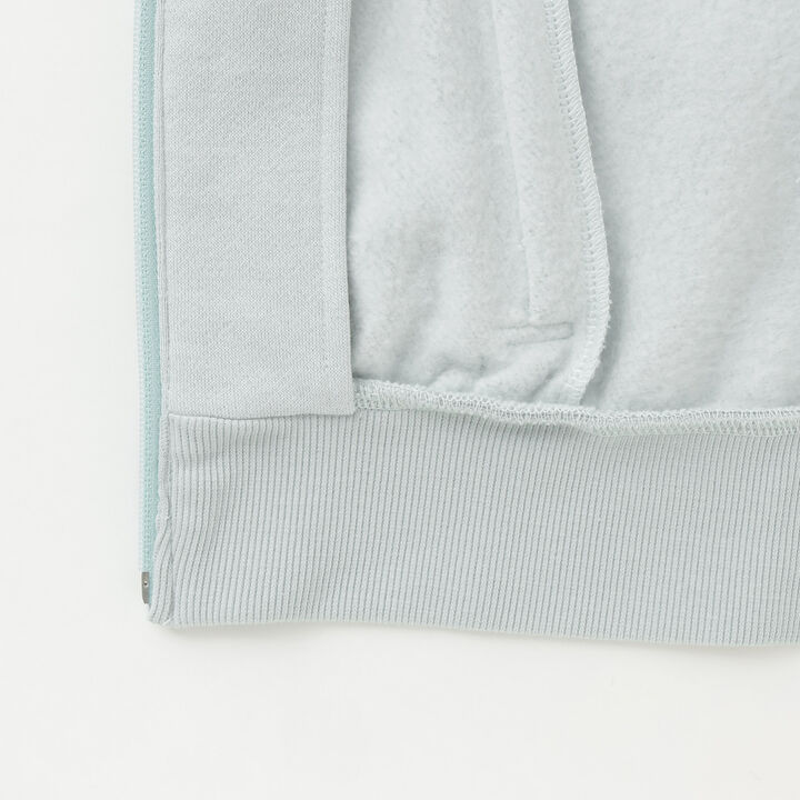 Lame Fleece Faux Fur Hooded Zip Parka,Mint, medium image number 9