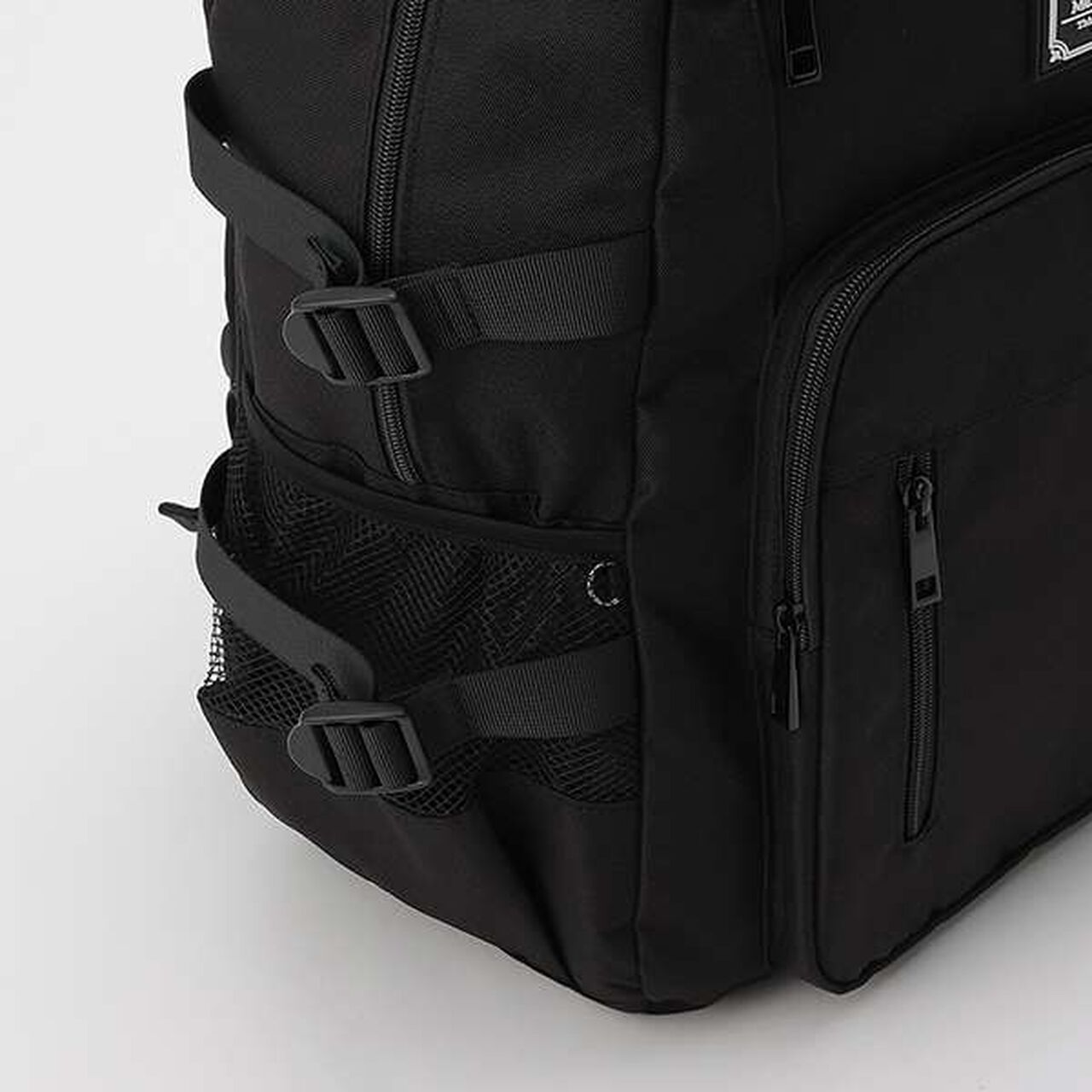 Round Pouch Backpack,Black, large image number 11