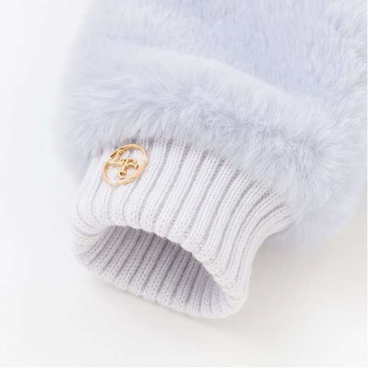 Faux Fur Gloves,Ivory, large image number 2