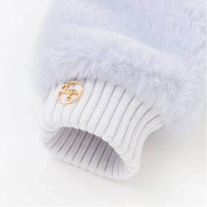 Faux Fur Gloves,Ivory, medium image number 2