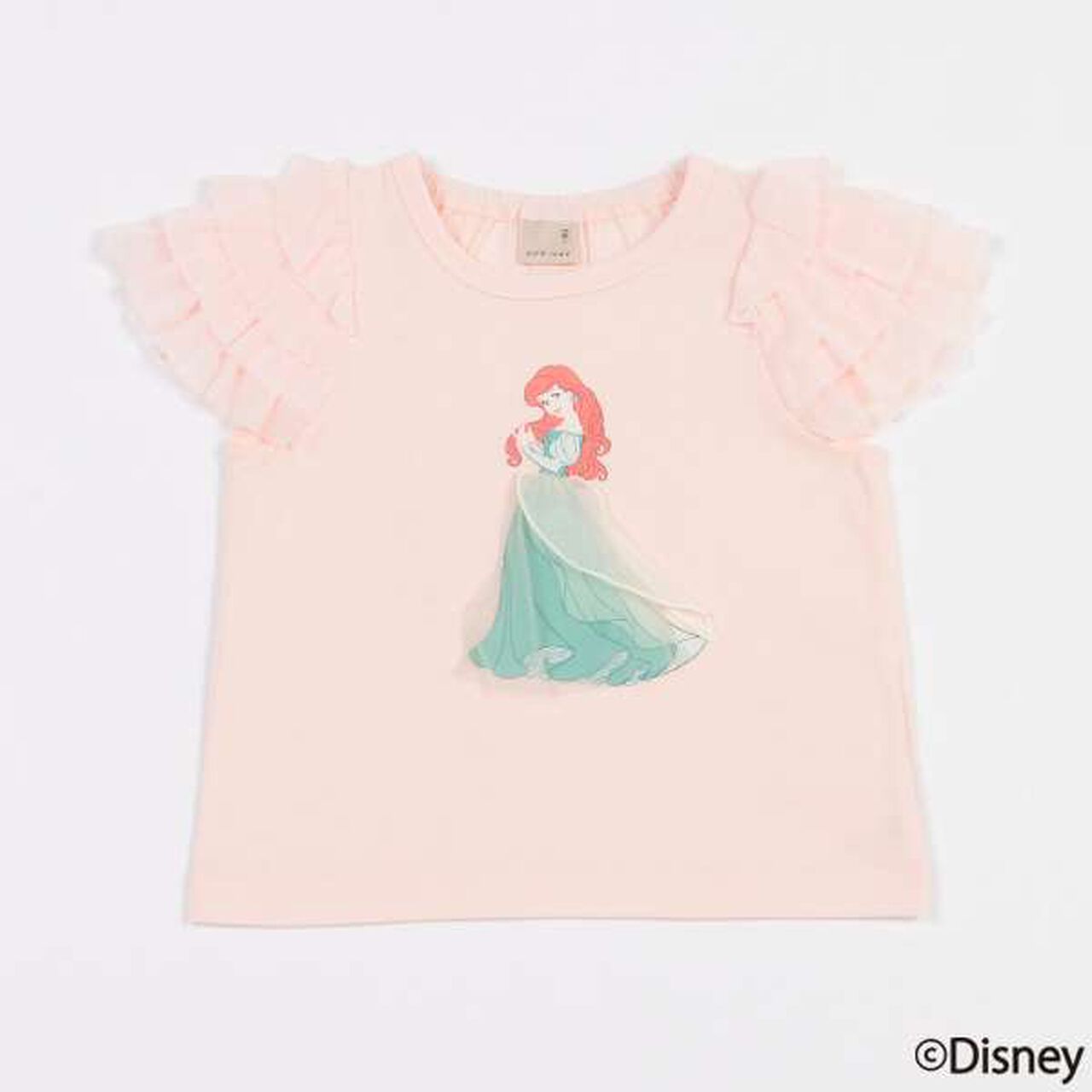 [Disney] Tulle Sleeve Graphic T-Shirt,Light blue, large image number 14