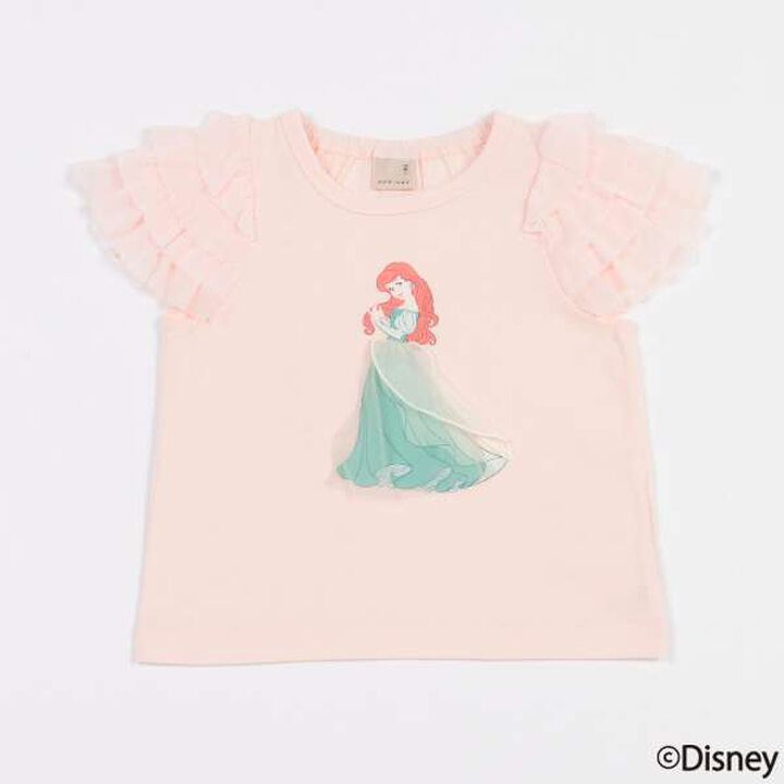 [Disney] Tulle Sleeve Graphic T-Shirt,Light blue, medium image number 14