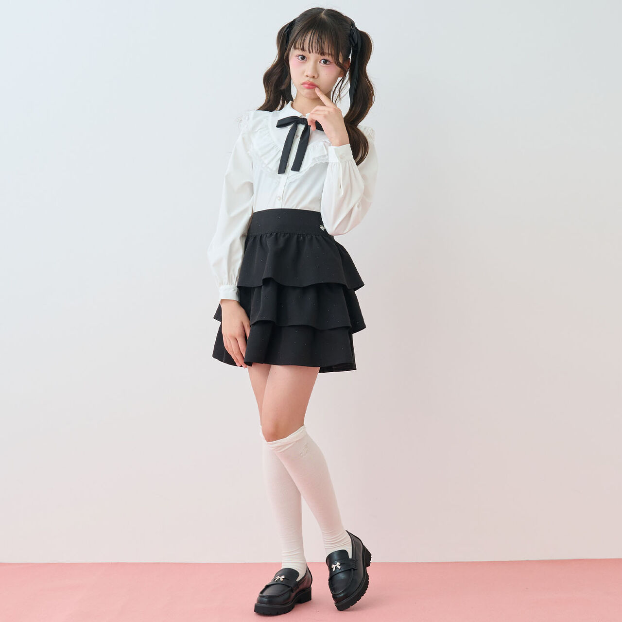 [Antibacterial Deodorizing] Logo Embroidered Knee-High Socks,Gray, large image number 10