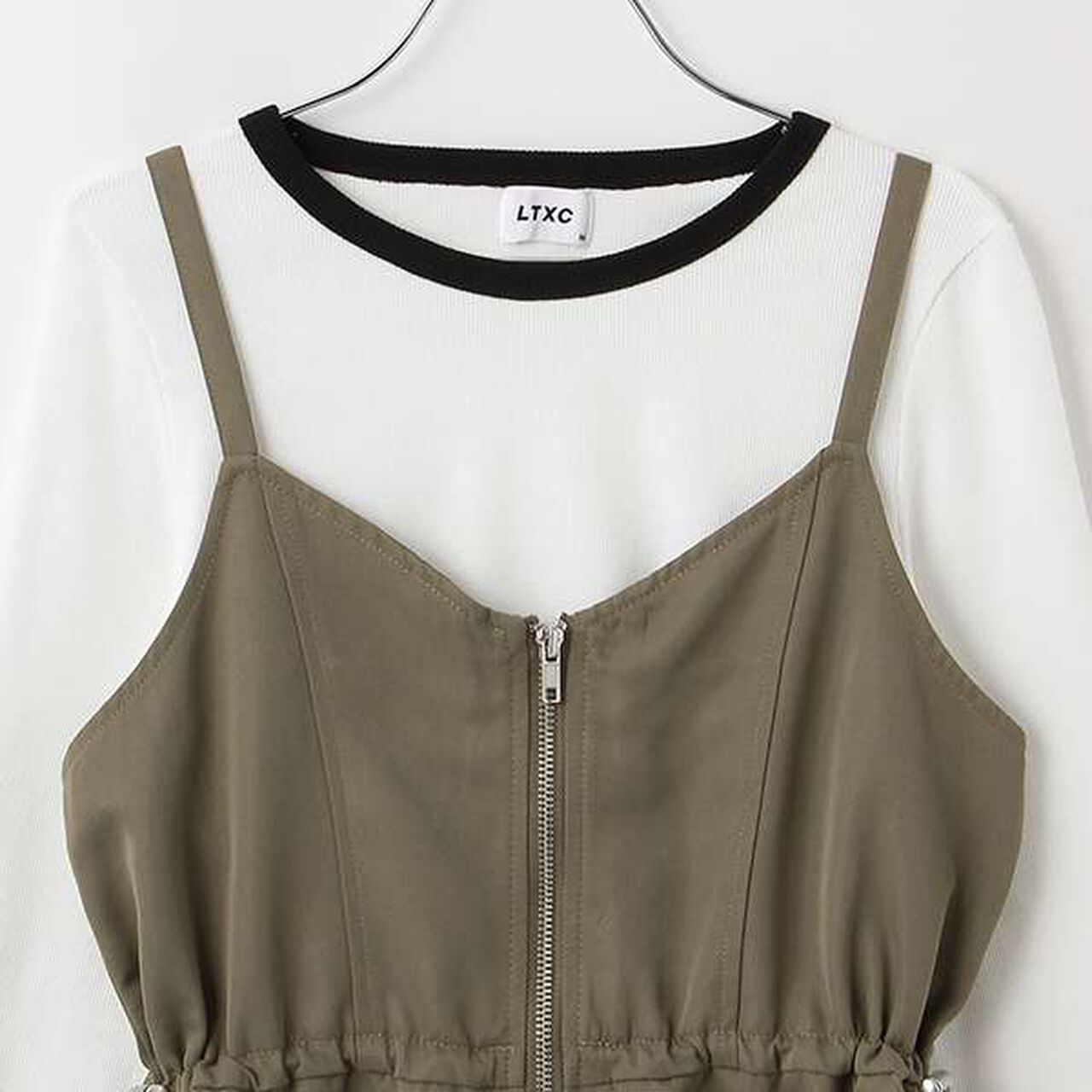 LTXC - Long T-Shirt Dress Set,Black, large image number 4