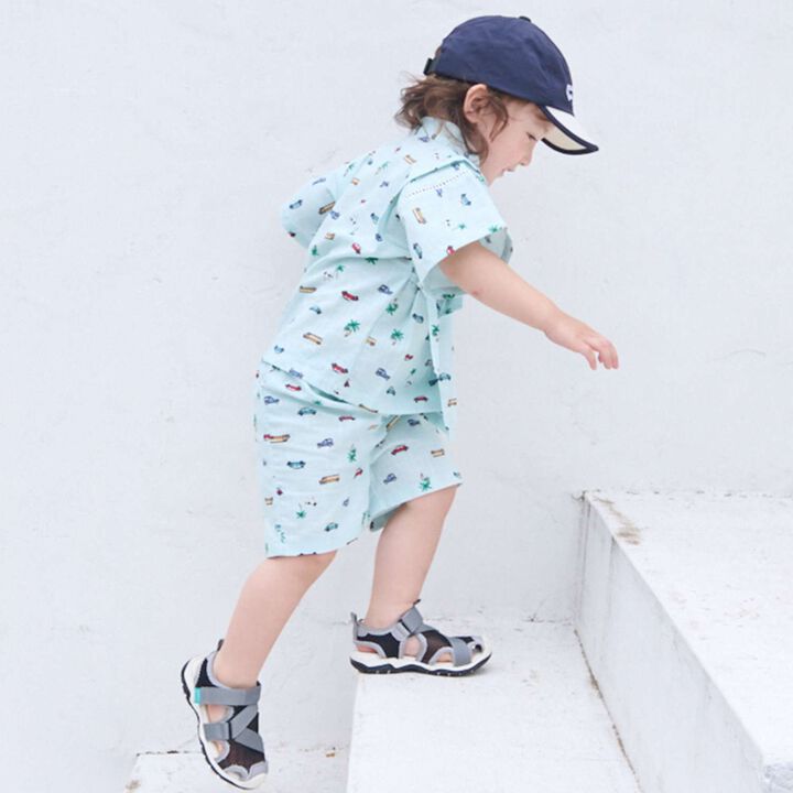 [Web Exclusive] Boys Assorted Jinbei,Sax blue, medium image number 1