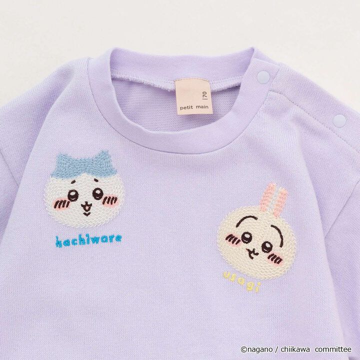 Chikawa Anime Embroidered Romper,Lavender, medium image number 2