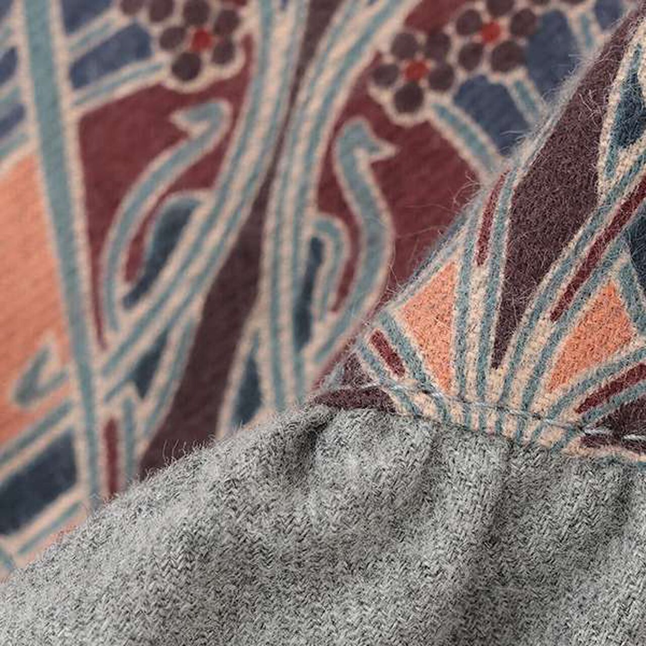 [Made in Japan] Liberty Fabric Yoke Tunic,Mocha tea, large image number 7