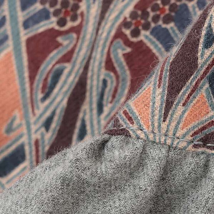 [Made in Japan] Liberty Fabric Yoke Tunic,Mocha tea, medium image number 7