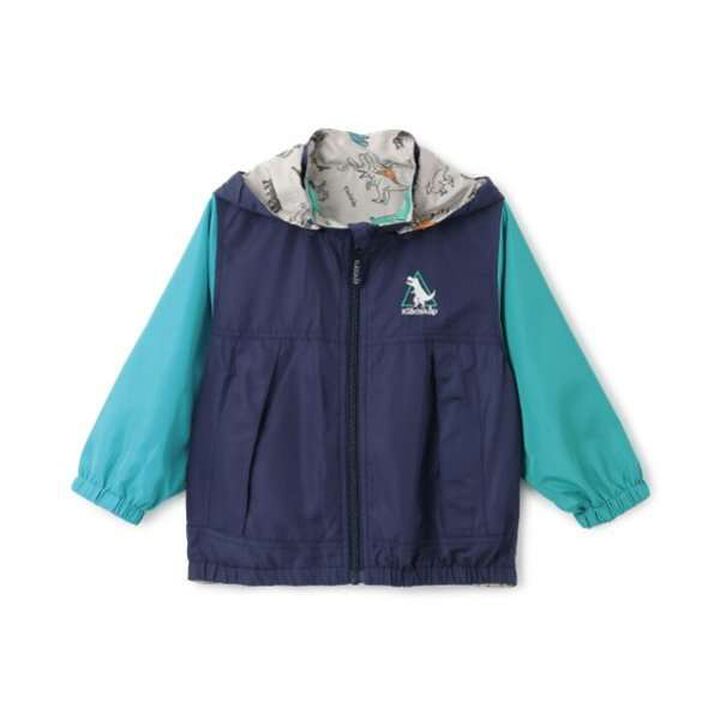 Dinosaur Reversible Windbreaker,Beige, medium image number 1