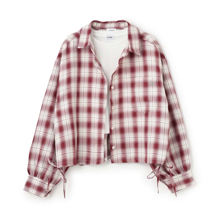 Checkered Shirt with Inner Lining,Black, medium image number 7