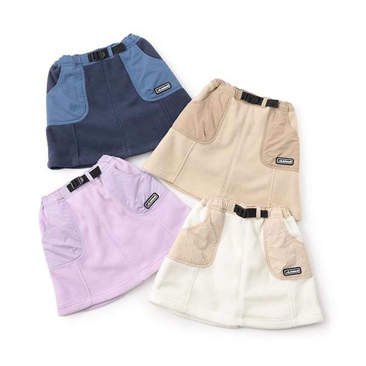 Anti-Static Fleece A-Line Skirt,Purple, large image number 2