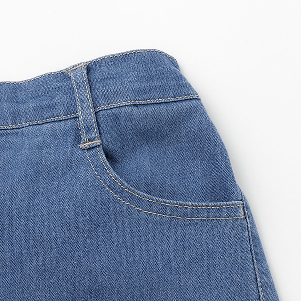 Denim Bermuda Shorts,Blue, large image number 6