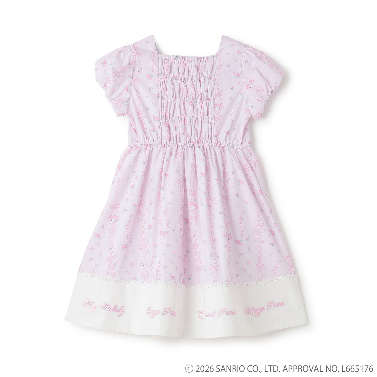 My Melody / My Sweet Piano Ballerina Print One-Piece Dress,Light pink, large image number 2