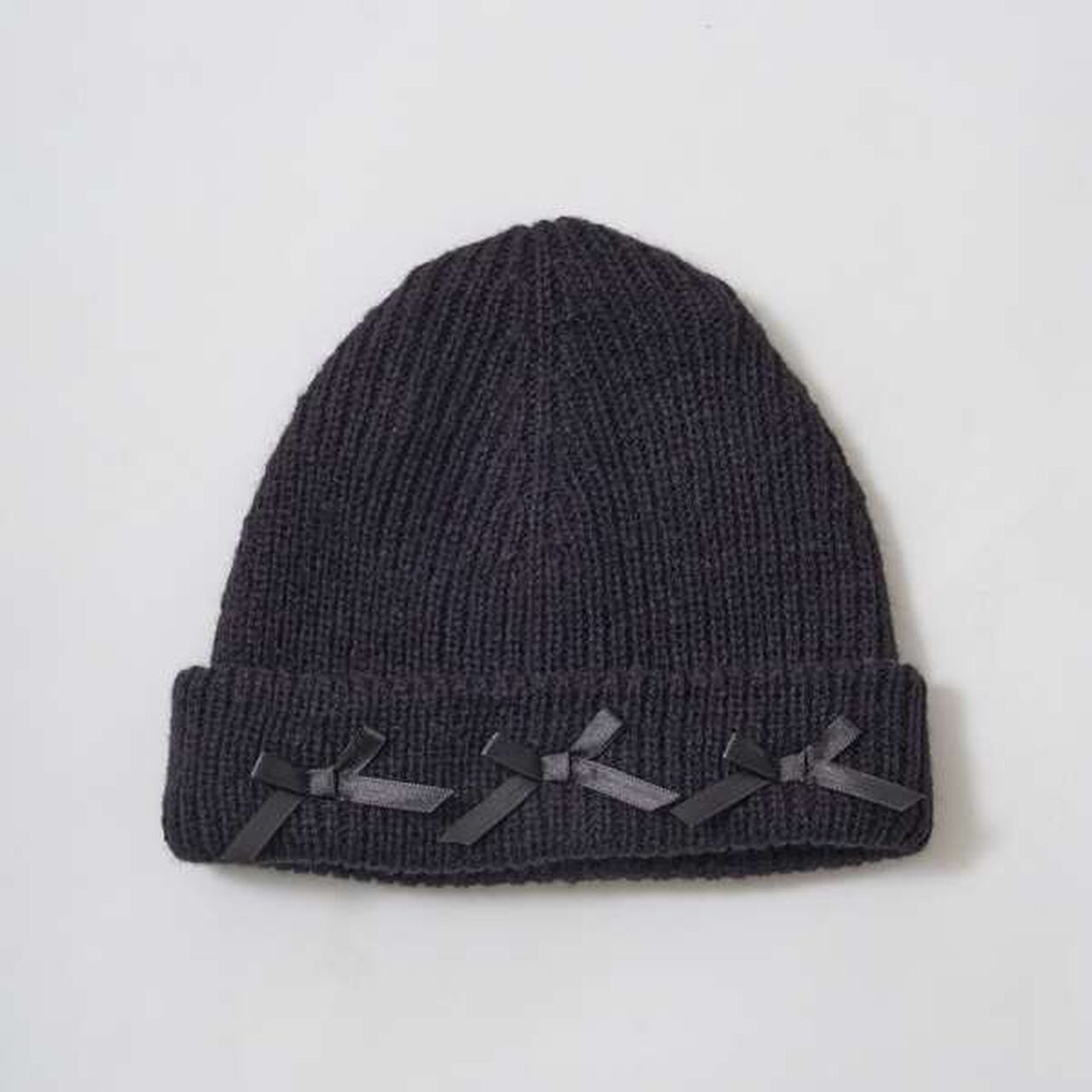 Ribbon Flower Assortment Knit Cap,Sax blue, large image number 2