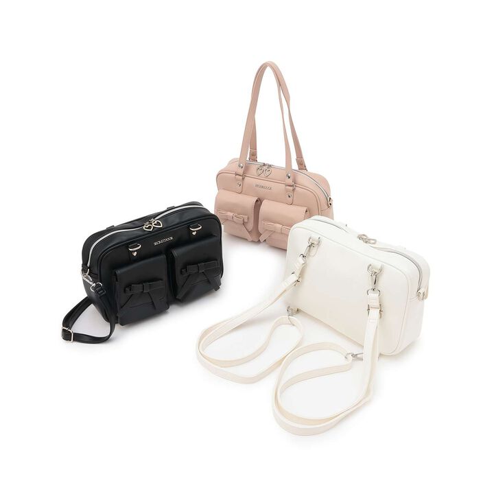 Ribbon 3-Way Bag,Pink, medium image number 10