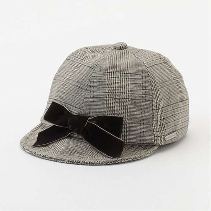 Velour Ribbon Cap,Ivory, medium image number 1