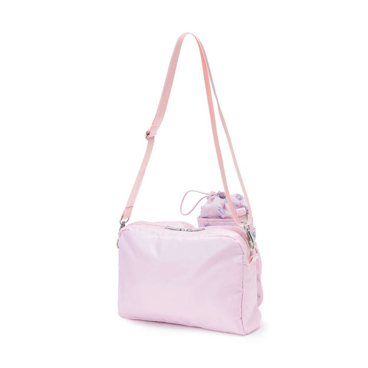Berrie-chan Print Shoulder Bag with Bottle Holder,Pink, medium image number 1