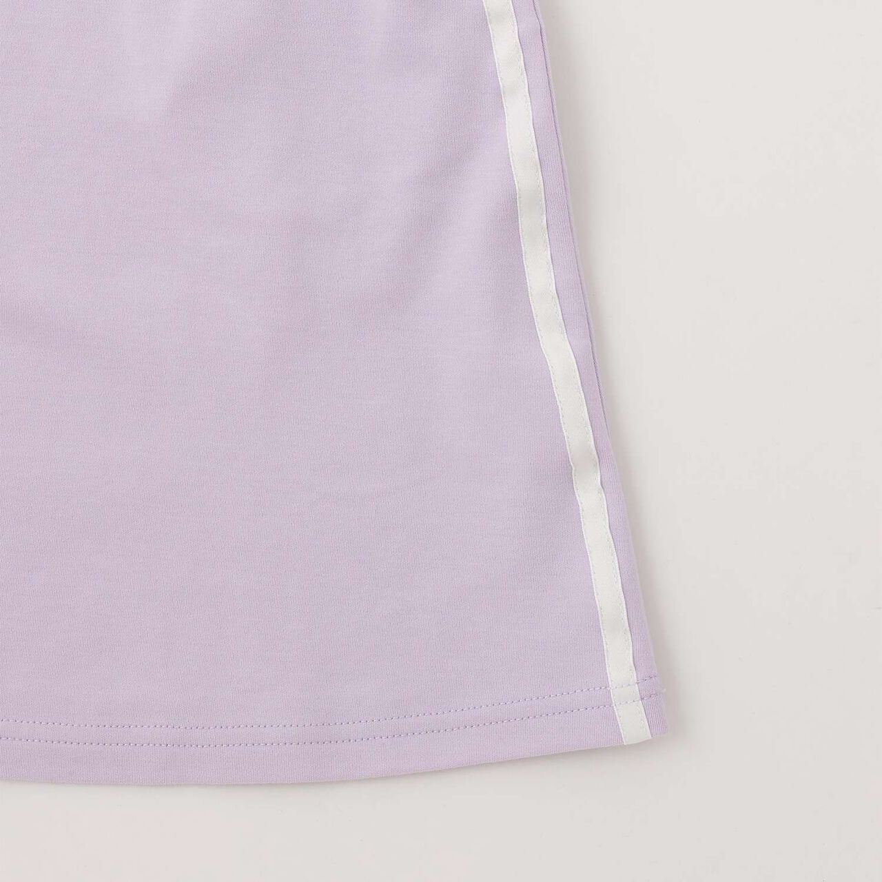 Mesh Zip Parka & Shoulder Opening Cut One-Piece Dress Set,Lavender, large image number 9