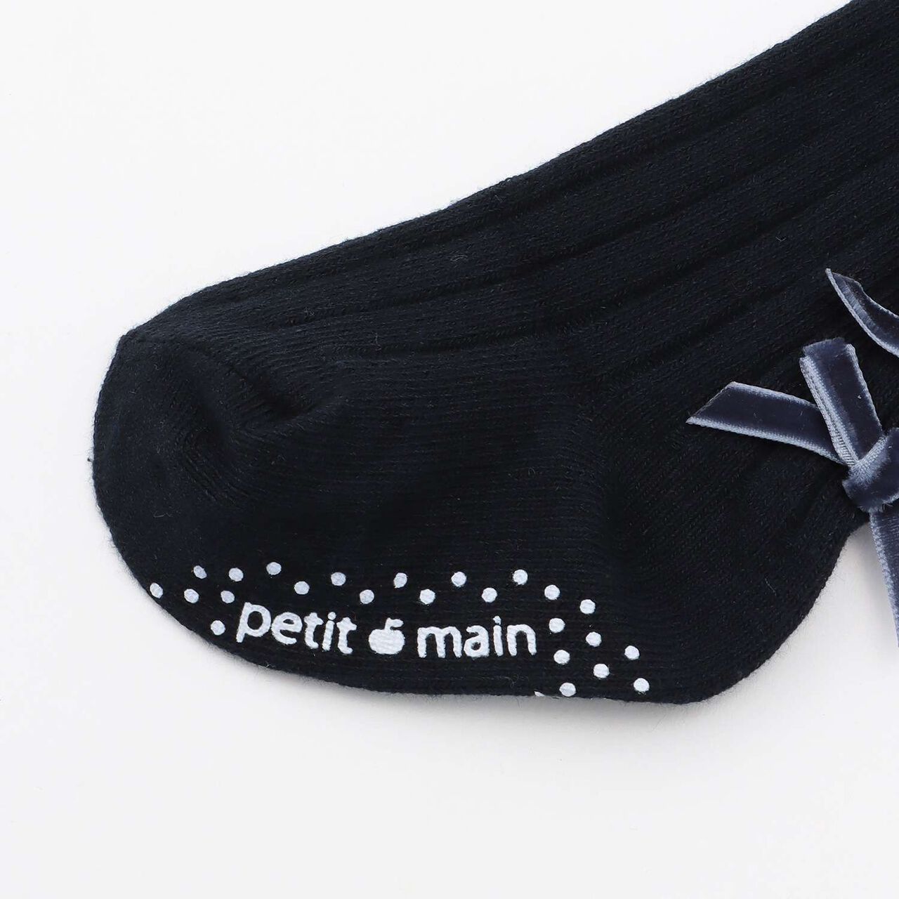 Ribbon Knee-High Socks,Top gray, large image number 3